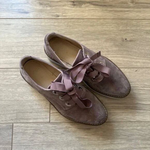 Zara Platform Velvet Oxford Shoes EUR 37 - Picture 3 of 7